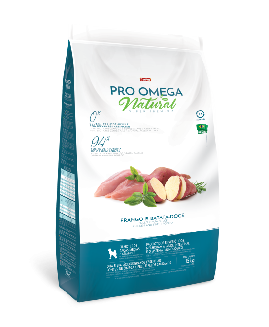 NATURAL PRO OMEGA 15 кг для Щенков Средних и Крупных пород собак СРЕДНЯЯ ГРАНУЛА