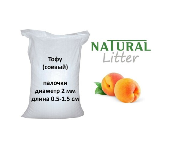 Natural Litter Тофу (Соевый) комкующийся наполнитель - Персик 20 кг (48 л) Natural Litter Тофу (Соевый) комкующийся наполнитель - Персик 20 кг (48 л)